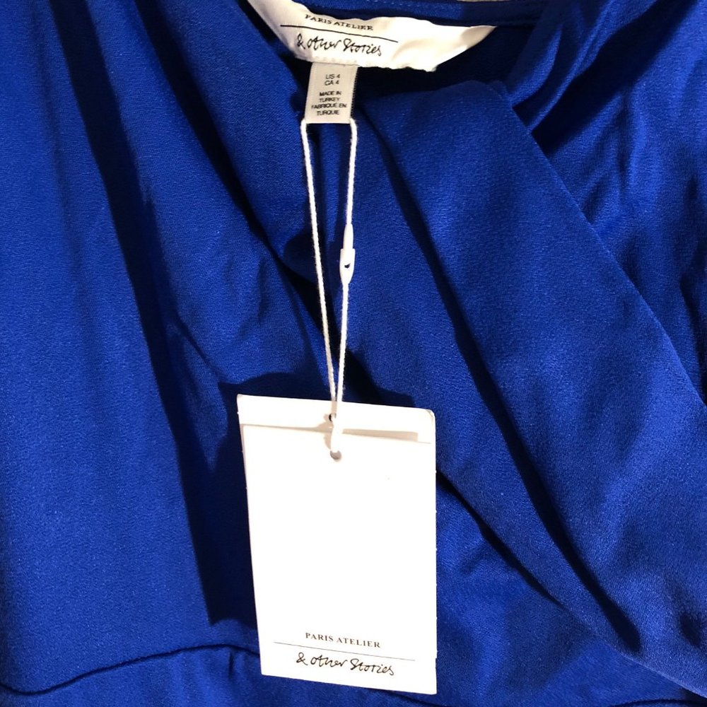 NWT Rope Strap Draped Mini Dress - Picture 5 of 6